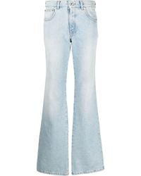 Off-White c/o Virgil Abloh - Bleach Baby Baggy Flared Jeans - Lyst