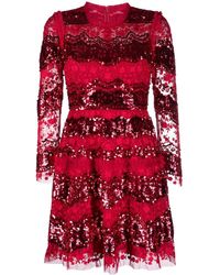 Needle & Thread - Sequin-embellished Mini Dress - Lyst
