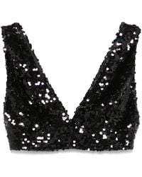 Philosophy Di Lorenzo Serafini - Cropped-Top mit Pailletten - Lyst