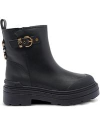 Pinko - Buckle-detail Side-zip Boots - Lyst
