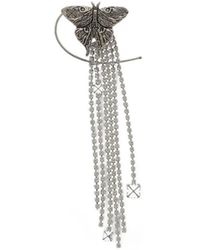 Off-White c/o Virgil Abloh - Single Butterfly-Shaped Earring With Rhinestones - Lyst