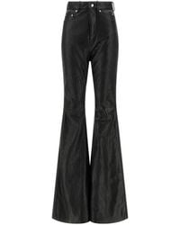 Rick Owens - Pantalon Bolan À Coupe Évasée - Lyst