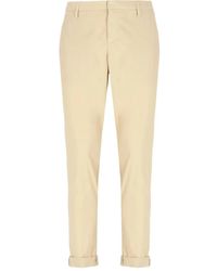 Dondup - Logo-Detail Cuffed-Hem Trousers - Lyst