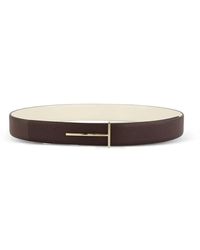 Tom Ford - T-Shaped Plaque Reversible Belt - Lyst