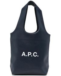 A.P.C. - Borsa Tote Ninon Con Stampa Piccola - Lyst