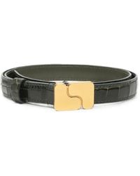 Soeur - Mini Ninon Croc-Effect Leather Belt - Lyst