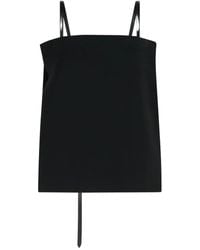 Sportmax - Top con tirantes asimétricos - Lyst
