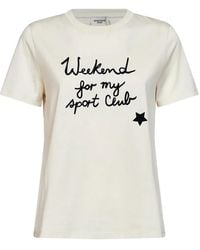 Weekend by Maxmara - Logo-Print Cotton T-Shirt - Lyst