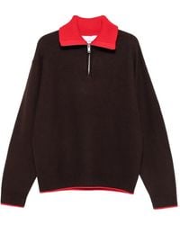 Axel Arigato - Trace Quarter-Zip Wool Sweater - Lyst