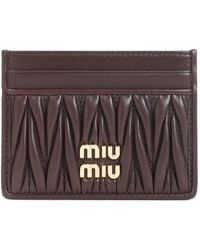 Miu Miu - Portacarte Matelassé - Lyst