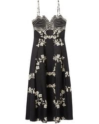 Claudie Pierlot - Midikleid Mit Blumenmuster - Lyst