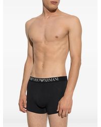 Emporio Armani - Logo-Waistband Boxers (Set Of Two) - Lyst