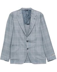 Canali - Checked Two-Button Blazer - Lyst