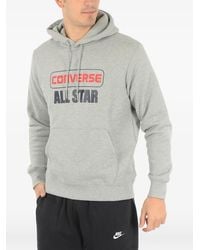 Converse - Logo-Print Hoodie - Lyst