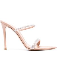 Gianvito Rossi - Cannes 105mm Suede Sandals - Lyst