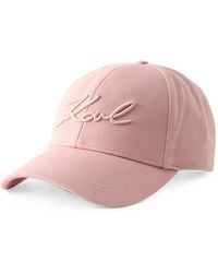 KARL LAGERFELD - K Signature Baseball Cap - Lyst
