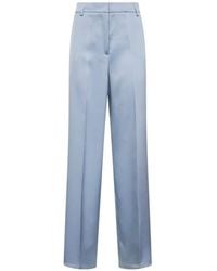 Blanca Vita - Satin Tailored Trousers - Lyst