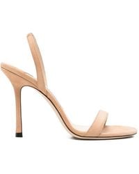 Jimmy Choo - Jenn 100 Chai Suede Sandals - Lyst