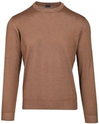 Fedeli - Crew-Neck Wool Sweater - Lyst