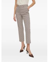 Sisley - Pantalon Court À Imprimé Géométrique - Lyst