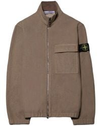Stone Island - 1200033 Wool Nylon Flannel-Tc Overshirt - Lyst