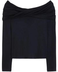 Max Mara - Off-The-Shoulder Long-Sleeve Top - Lyst