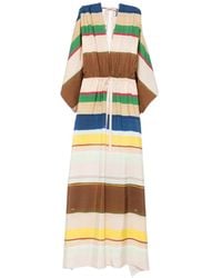 Fendi - Gestreept Gedrapeerd Jumpsuit - Lyst