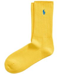 Polo Ralph Lauren - Ribbed-Embroidered Socks - Lyst