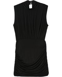 Semicouture - Draped-skirt Jersey Mini Dress - Lyst