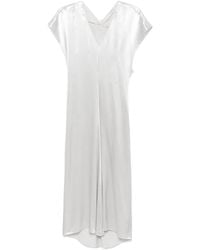 Patrizia Pepe - Satin Midi Dress - Lyst