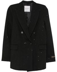 ERMANNO FIRENZE - Sequin-Embellished Double-Breasted Jacket - Lyst