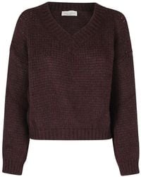 Roberto Collina - Chunky-Knit V-Neck Sweater - Lyst
