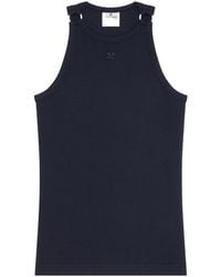 Courreges - Débardeur Côtelé À Détail De Boucle - Lyst