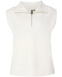 Sweaty Betty - Sand Wash Quarter-Zip Sleeveless Top - Lyst