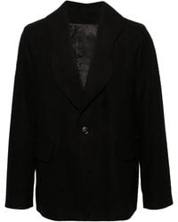 Séfr - Curved-Lapels Single-Breasted Blazer - Lyst