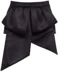 VAQUERA - Bow-Detail Asymmetric Mini Skirt - Lyst