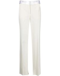 Stella McCartney - Tella Mccartney Satin-waistband Detail Trouse - Lyst