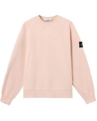 Stone Island - Crew-Neck Long-Sleeve Sweatshirt - Lyst