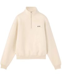 Jacquemus - Logo-Patch Quarter-Zip Sweater - Lyst