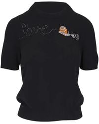 Libertine - Snail Love Short-Sleeve Sweater - Lyst