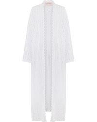 Valentino Garavani - Long-Sleeve Lace Kimono - Lyst