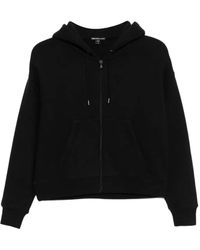 James Perse - Cosy Fleece Hoodie Met Rits - Lyst