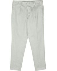Dell'Oglio - Mid-waist Tapered Chino Trousers - Lyst