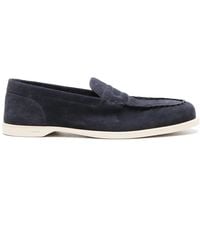 John Lobb - Pace Suede Leather Loafers - Lyst