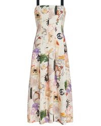 Marie Oliver - Dixon Midikleid mit Illustration-Print - Lyst