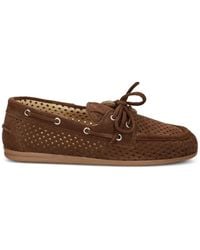 POSA - Mocassins Lacés À Design Perforé - Lyst