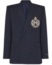Balmain - Double-Breasted Blazer - Lyst