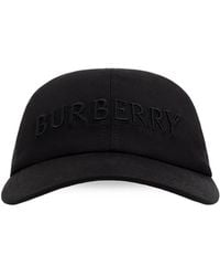 Burberry - Logo Gabardine Baseball Cap - Lyst
