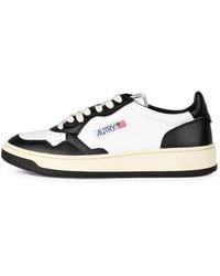 Autry - Medalist Panelled Leather Sneakers - Lyst