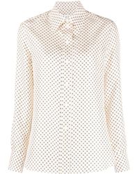 Lanvin - Printed Long-sleeve Shirt - Lyst